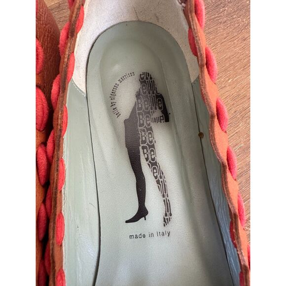 Vintage Leather Belle by Sigerson Morrison Pointed Toe Flats Size 8.5 - Picture 6 of 7